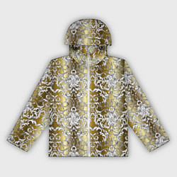 Ветровка с капюшоном женская Versace gold & white, цвет: 3D-белый