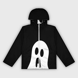 Ветровка с капюшоном женская Привидение, цвет: 3D-белый