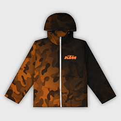 Ветровка с капюшоном женская KTM КТМ CAMO RACING, цвет: 3D-белый