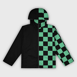 Ветровка с капюшоном женская КОСТЮМ TANJIRO KAMADO ТАНДЖИРО, цвет: 3D-черный