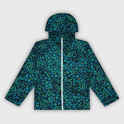 Ветровка с капюшоном женская Цветы 2, цвет: 3D-белый