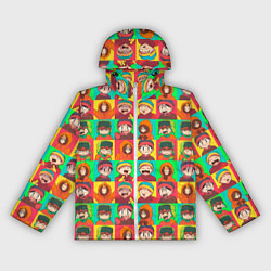 Ветровка с капюшоном женская Аниме Южный парк, цвет: 3D-белый