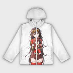 Ветровка с капюшоном женская Эмбер из Genshin Impact, цвет: 3D-белый