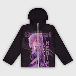 Ветровка с капюшоном женская Кэ Цин Геншин Импакт, цвет: 3D-белый