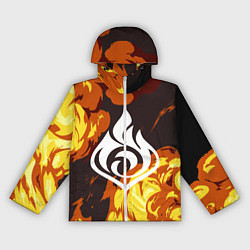 Ветровка с капюшоном женская PIRO ПИРО ГЕНШИН, цвет: 3D-белый