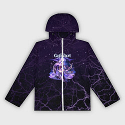 Ветровка с капюшоном женская Genshin Impact - Raiden Shogun, цвет: 3D-белый