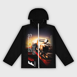 Ветровка с капюшоном женская FORMULA 1, цвет: 3D-белый