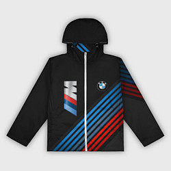 Ветровка с капюшоном женская BMW STRIPE, цвет: 3D-белый