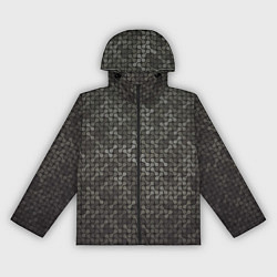 Ветровка с капюшоном женская Geometric textures, цвет: 3D-черный