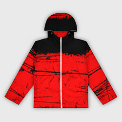 Ветровка с капюшоном женская КРАСНЫЙ ГРАНЖ RED GRUNGE, цвет: 3D-белый