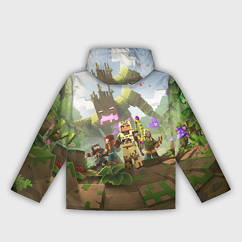 Женская ветровка МАЙНКРАФТ ГЕРОИ ПРОТИВ ЗЛА / 3D-Черный – фото 2