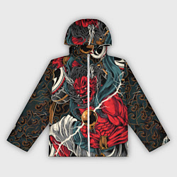 Ветровка с капюшоном женская БОГ ГРОМА РАЙДЗИН, цвет: 3D-белый