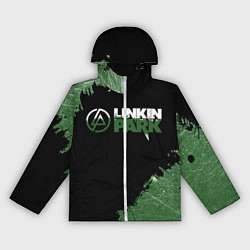 Ветровка с капюшоном женская Линкин Парк в стиле Гранж Linkin Park, цвет: 3D-белый