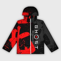 Ветровка с капюшоном женская GHOST OF TSUSHIMA ПРИЗРАК ЦУСИМЫ, цвет: 3D-белый