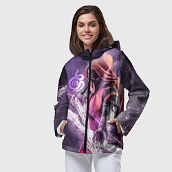 Ветровка с капюшоном женская DESTINY 2 HUNTER LOGO, цвет: 3D-черный — фото 2