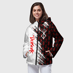 Ветровка с капюшоном женская Berserk Anime, цвет: 3D-черный — фото 2