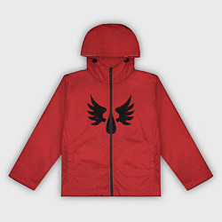 Ветровка с капюшоном женская Кровавые ангелы цвет легиона 9, цвет: 3D-черный