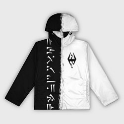 Женская ветровка THE ELDER SCROLLS SKYRIM FUS RO DAH ЧЁРНО БЕЛЫЙ