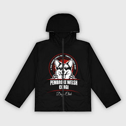 Ветровка с капюшоном женская Вельш-Корги Пемброк Corgi, цвет: 3D-черный