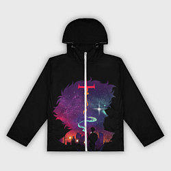 Ветровка с капюшоном женская Ковбой Бибоп 1, цвет: 3D-белый