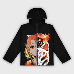 Ветровка с капюшоном женская Samurai girl, цвет: 3D-черный