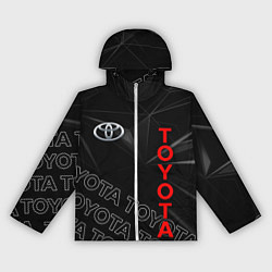 Ветровка с капюшоном женская TOYOTA SPORT ГЕОМЕТРИЯ, цвет: 3D-белый