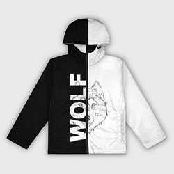 Ветровка с капюшоном женская WOLF Волк, цвет: 3D-черный