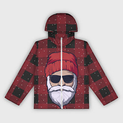 Ветровка с капюшоном женская SANTA HIPSTER САНТА ХИПСТЕР, цвет: 3D-белый