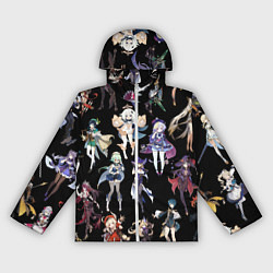 Ветровка с капюшоном женская GENSHIN IMPACT ПЕРСОНАЖИ ИГРЫ HEROES, цвет: 3D-белый