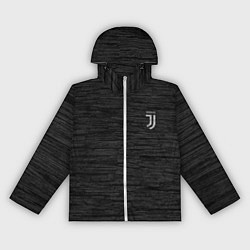 Ветровка с капюшоном женская Juventus Asphalt theme, цвет: 3D-белый