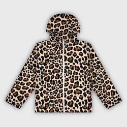 Ветровка с капюшоном женская Леопардовые Пятна, цвет: 3D-белый