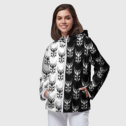 Ветровка с капюшоном женская GENSHIN IMPACT XIAO MASK ГЕНШИН ИМПАКТ СЯО МАСКА, цвет: 3D-белый — фото 2