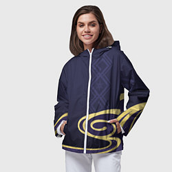 Ветровка с капюшоном женская КОСТЮМ КАМИСАТО АЯКИ, цвет: 3D-белый — фото 2