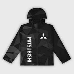 Ветровка с капюшоном женская МИТСУБИСИ, MITSUBISHI ГЕОМЕТРИЯ, цвет: 3D-черный