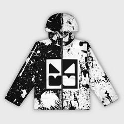 Женская ветровка GEOMETRY DASH BLACK & WHITE SMILE