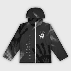 Ветровка с капюшоном женская Death Stranding отпечаток руки, цвет: 3D-белый