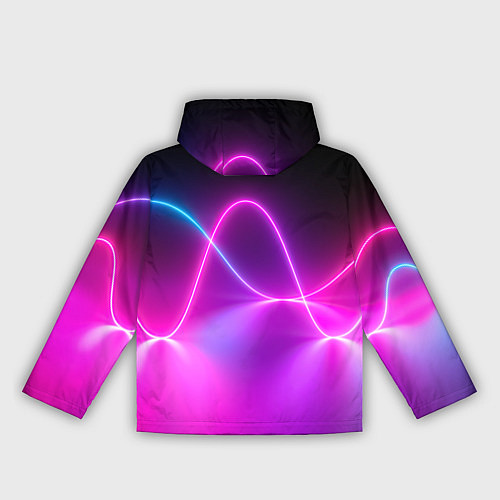 Женская ветровка Лучи света pink theme / 3D-Черный – фото 2