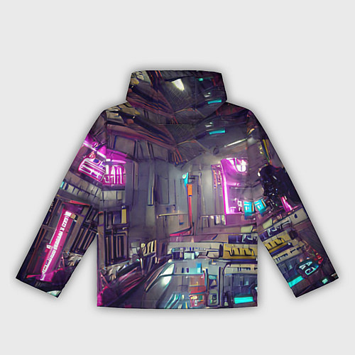 Женская ветровка Городской киберпанк / 3D-Черный – фото 2