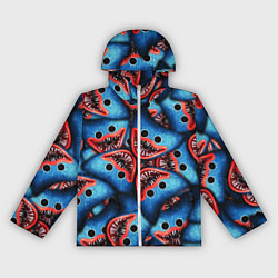 Ветровка с капюшоном женская ЛИЦО ХАГИ ВАГИ, POPPY PLAYTIME, цвет: 3D-белый