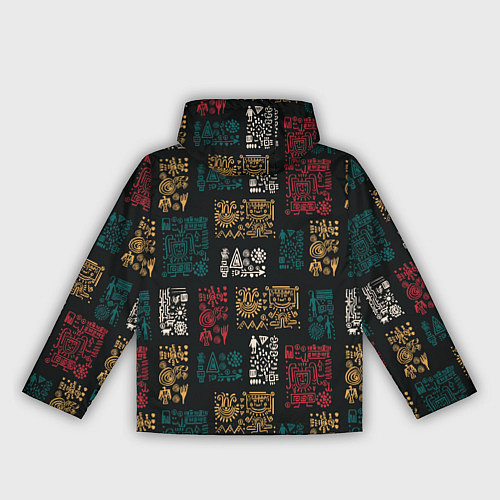 Женская ветровка Индейский узор / 3D-Черный – фото 2