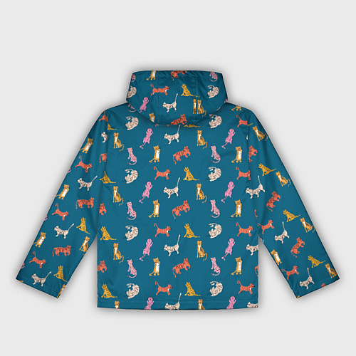 Женская ветровка Тигрята на темном фоне / 3D-Черный – фото 2