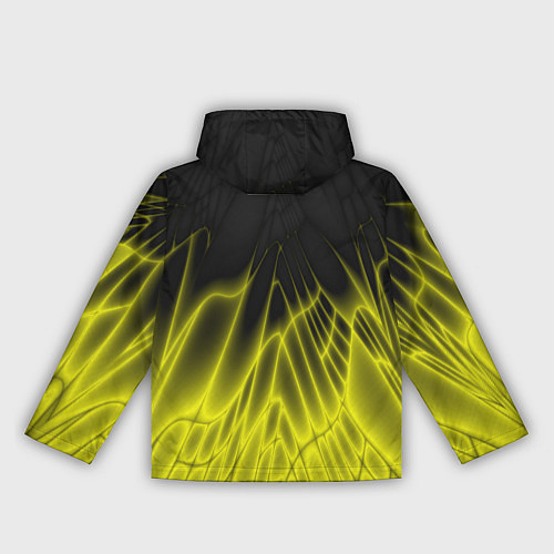 Женская ветровка Коллекция Rays Лучи Желтый и черный Абстракция 662 / 3D-Черный – фото 2
