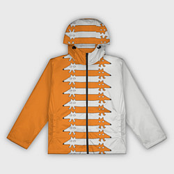 Ветровка с капюшоном женская Лисицы Foxes, цвет: 3D-черный