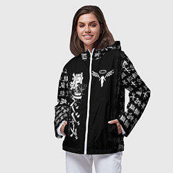 Ветровка с капюшоном женская TOKYO REVENGERS WALHALLA TEAM WHITE, цвет: 3D-белый — фото 2