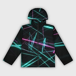 Ветровка с капюшоном женская Лазерная композиция, цвет: 3D-черный