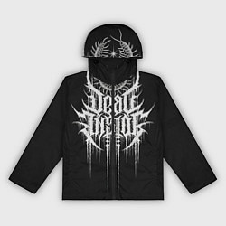 Ветровка с капюшоном женская DEAD INSIDE, Сороконожка, цвет: 3D-черный