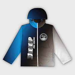 Ветровка с капюшоном женская JEEP Jeep Pro Racing, цвет: 3D-белый
