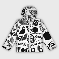 Ветровка с капюшоном женская 6IX9INE - Pattern, цвет: 3D-белый