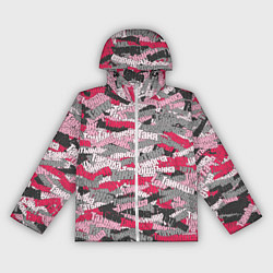 Ветровка с капюшоном женская Именной камуфляж Татьяна, цвет: 3D-белый