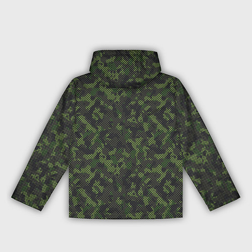 Женская ветровка Камуфляж с холстовой сеткой / 3D-Черный – фото 2